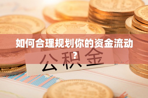 郎溪如何合理规划你的资金流动？