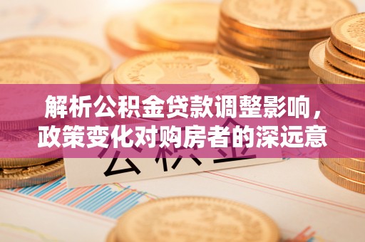郎溪解析公积金贷款调整影响，政策变化对购房者的深远意义